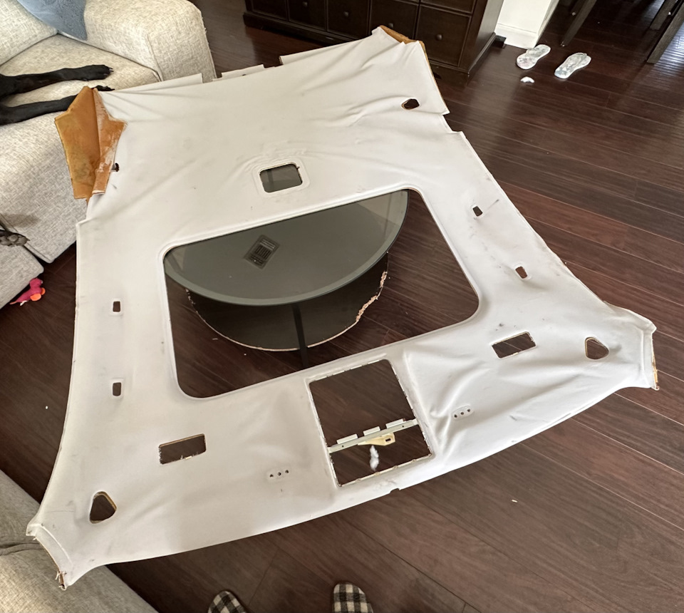 Headliner — BMW 3 series Coupe (E46), 3 л, 2003 года своими руками