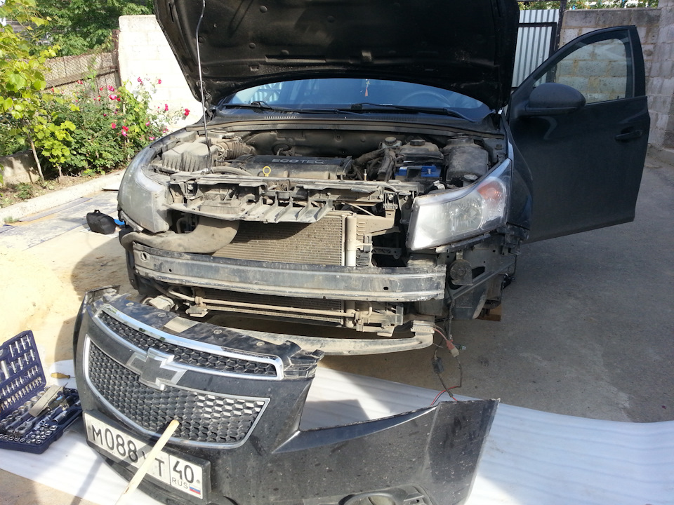 Установка воздушного сигнала — Chevrolet Cruze (1G), 1,8 л, 2010 года ...