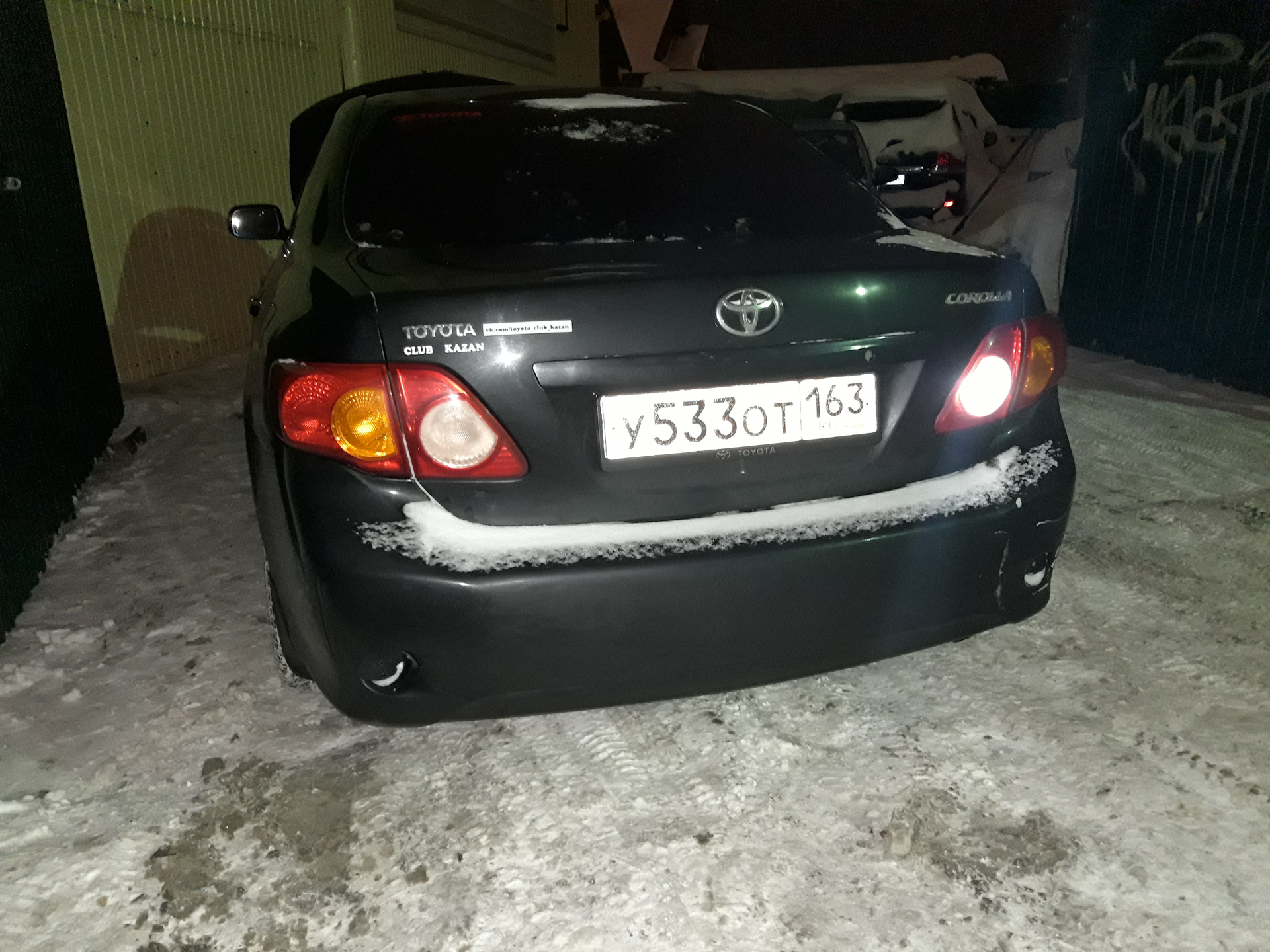 задний ход тойота королла