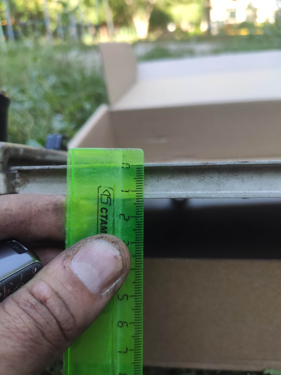 Толщина наверно штатного радиатора — Lada Гранта, 1,6 л, 2013 года ...