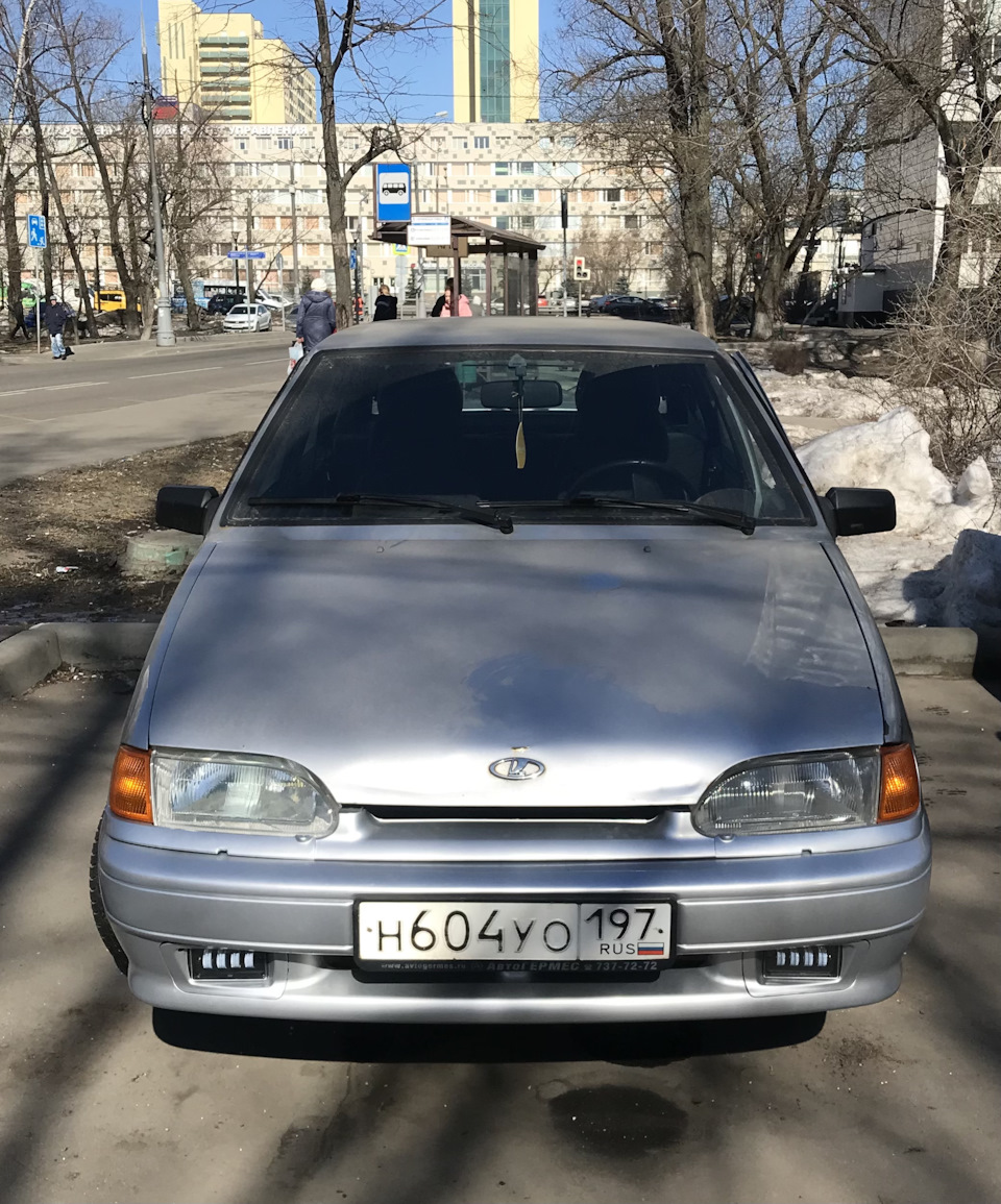 Передний бампер — Lada 2114, 1,6 л., 2012 года | ДТП | DRIVE2