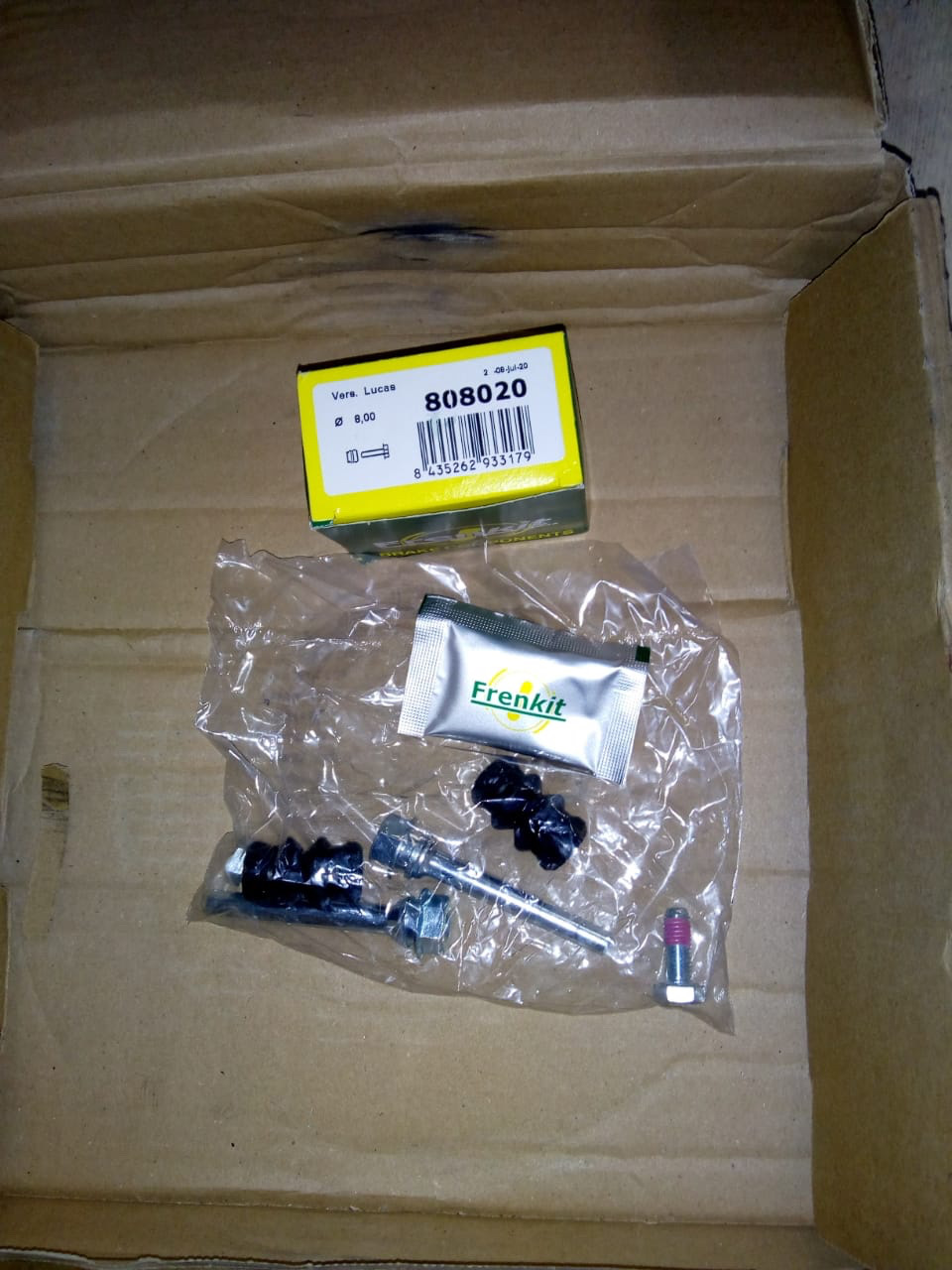 808020 Ремкомплект направляющих Frenkit | Запчасти на DRIVE2