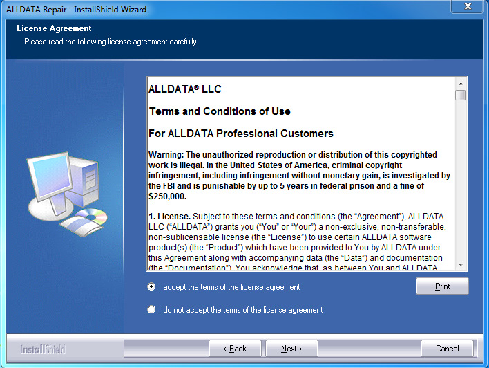 alldata 10.53 software and obd2 computer
