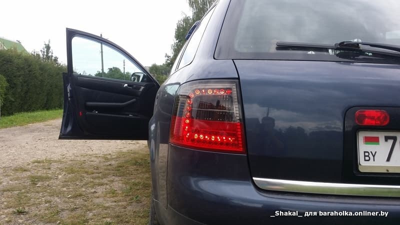 Тюнинг - комплект задних внешних фонарей с led (светодиоды) (седан) Audi A6 C5