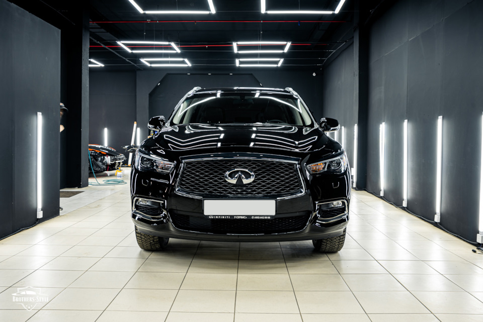Оклейка Infiniti QX60 антигравийной плёнкой SunTek — Brothers-Style на ...