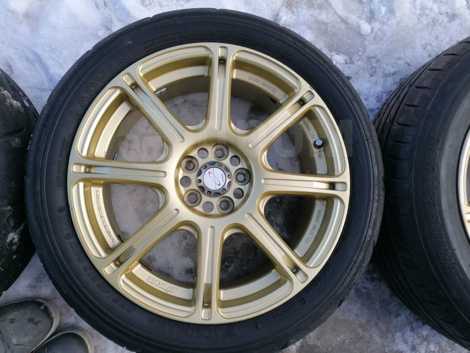 Литые диски Japan 7Jx17 ET49 5x100 на Subaru Forester (SF), Subaru ...