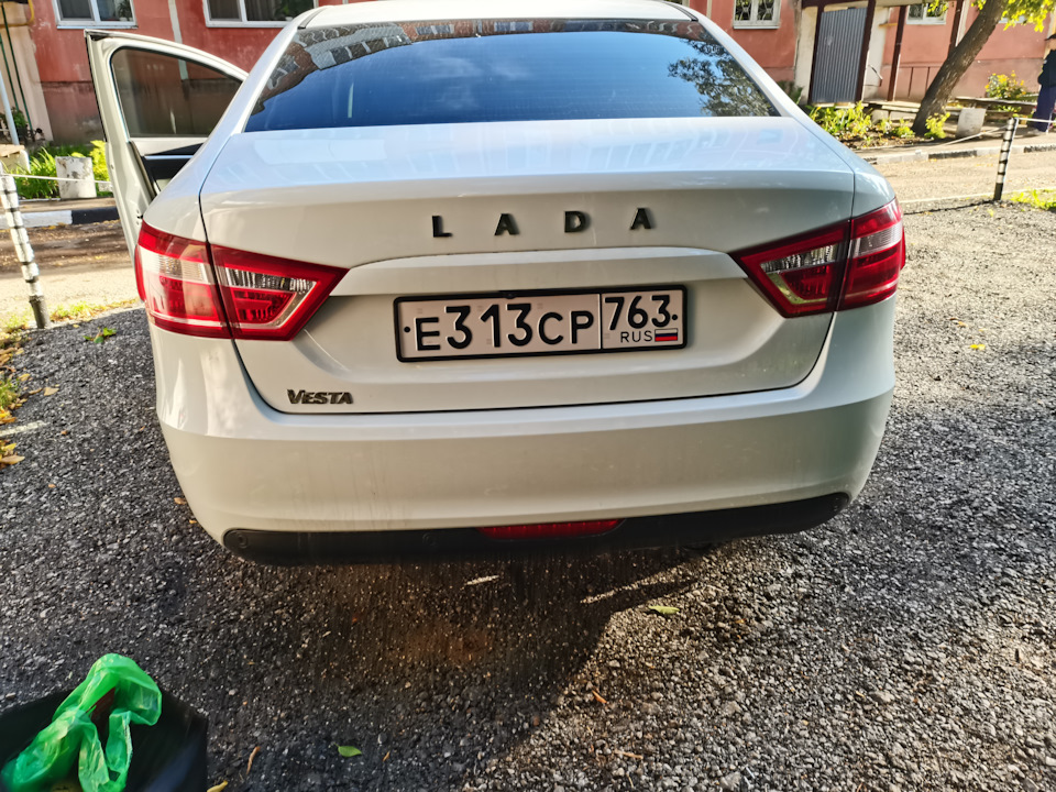 Силиконовые рамки гос номера Мавико. — Lada Vesta (1G), 1,6 л, 2019 ...