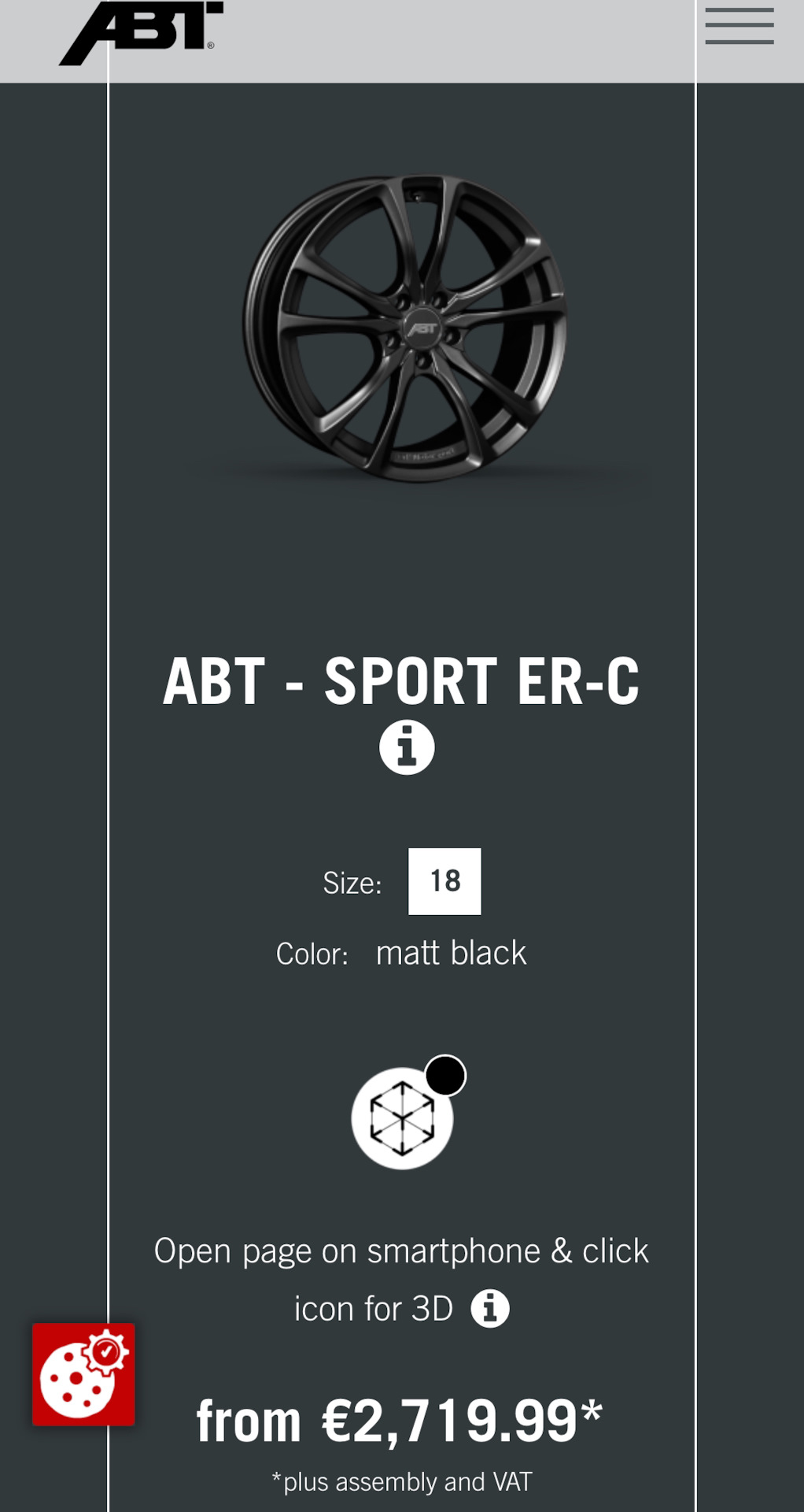 Диски R18 ABT — SPORT ER-C — Volkswagen Passat B6, 2 л, 2006 года ...
