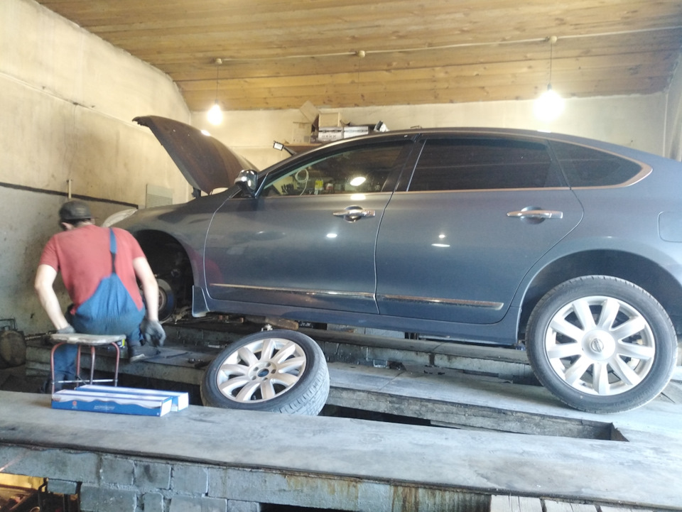 Новые стойки стабилизатора — Nissan Teana (J32), 2,5 л, 2011 года ...