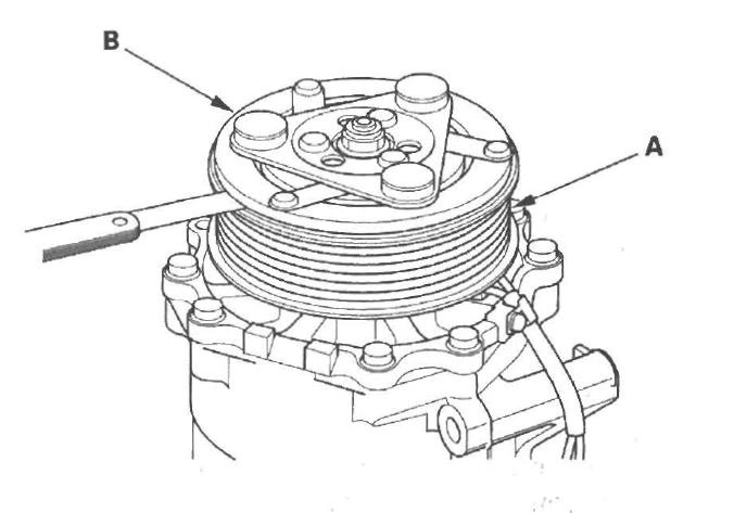Про муфту компрессора кондиционера. — Honda CR-V (RE), 2,4 л, 2008 года ...