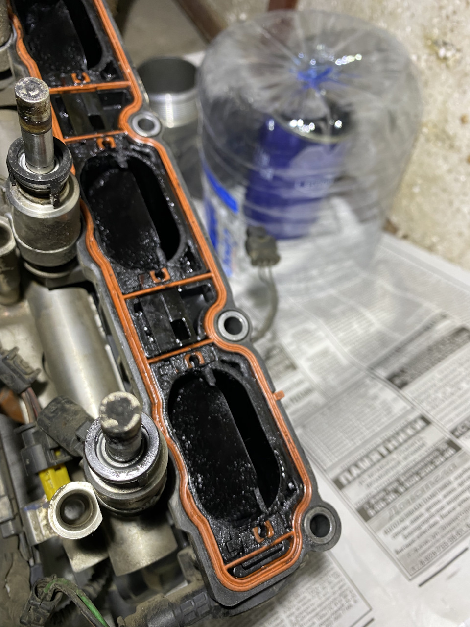 Чистка впускных клапанов и коллектора. Пропуски зажигания на холодную ...