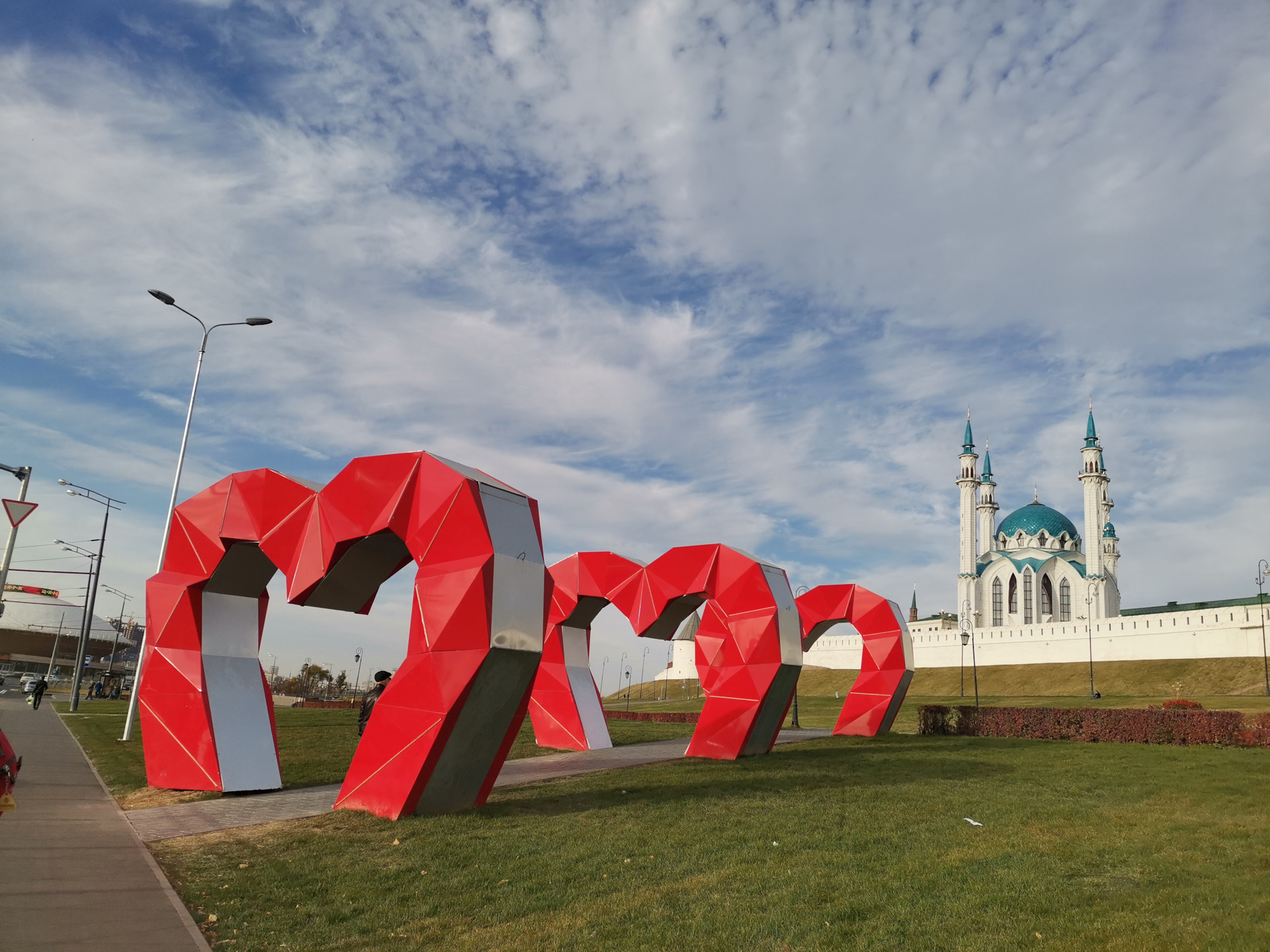 Казань сердечки возле Кремля