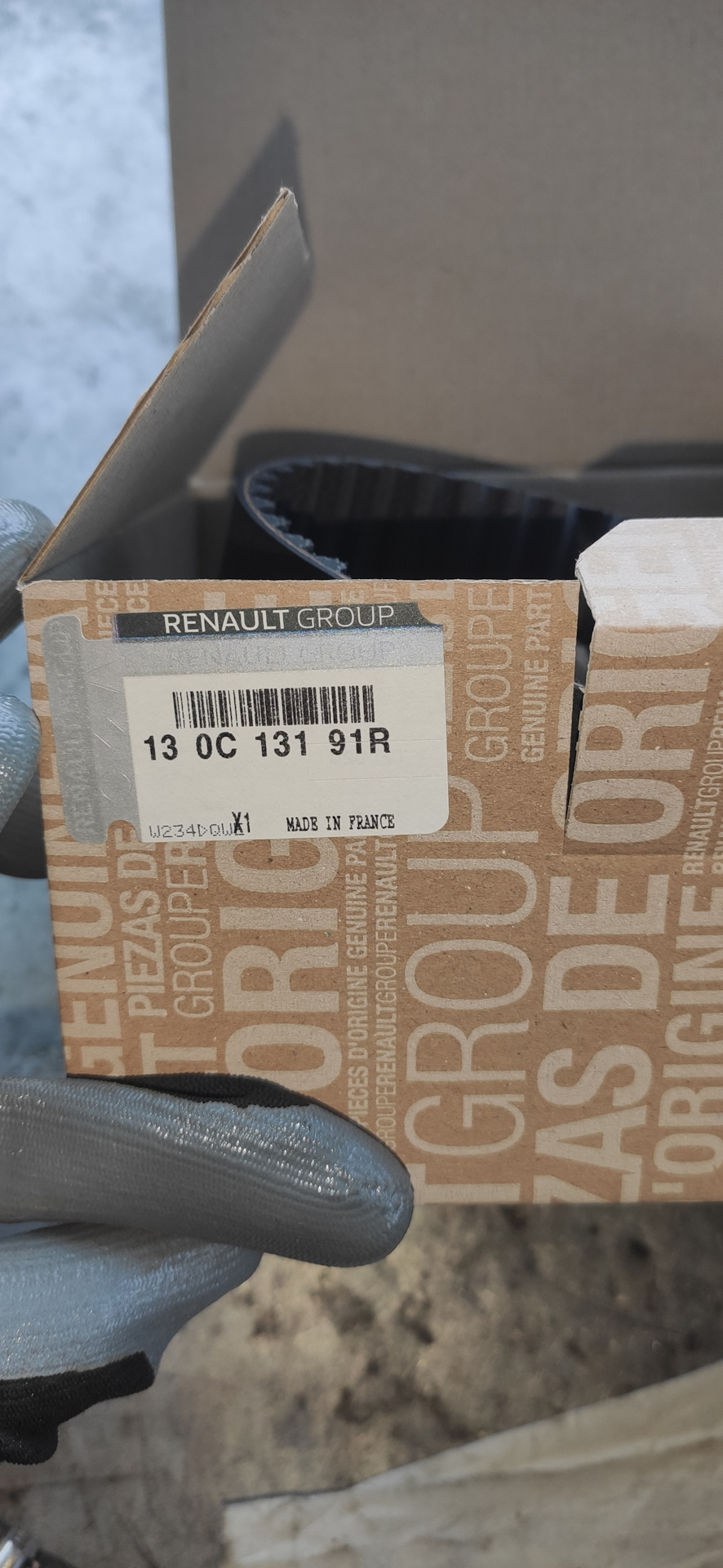 130C13191R Комплект ремня ГРМ RENAULT | Запчасти на DRIVE2