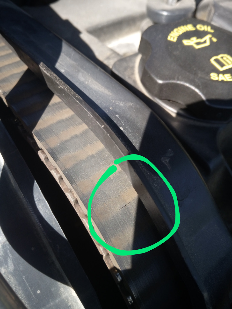 Замена натяжителя и ревизия ремня ГРМ — ГАЗ Сайбер, 2,4 л., 2008 года ...