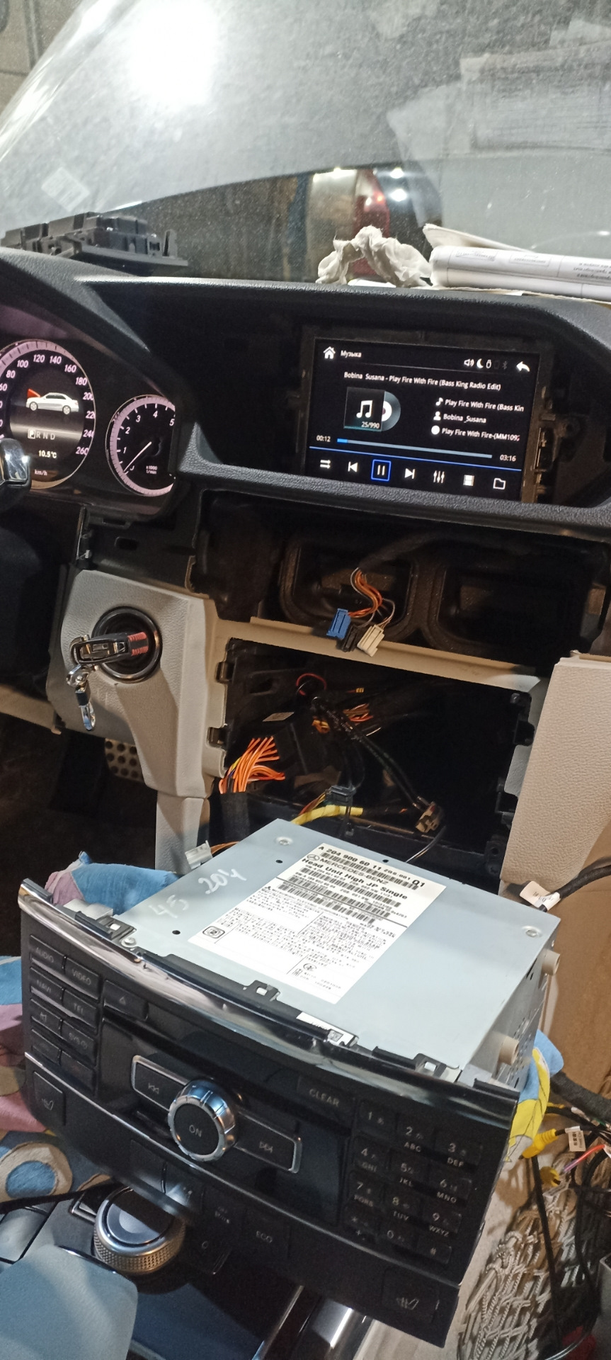 Android Auto — Mercedes-Benz E-class (W212), 1,8 л, 2012 года ...