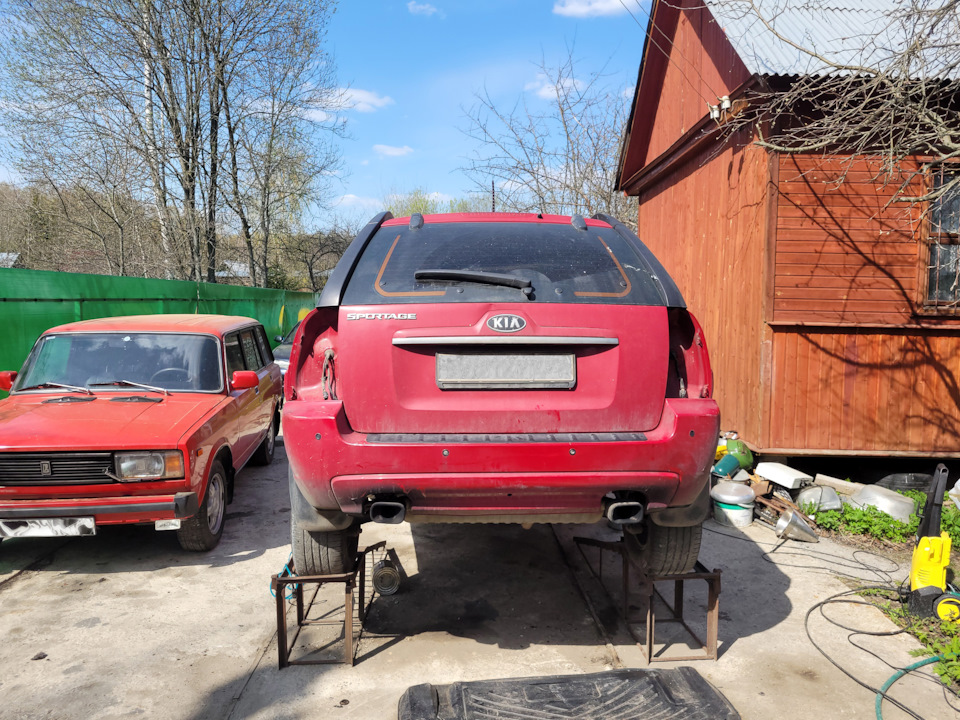 Антикор своими руками, ногами и головой — KIA Sportage (2G), 2 л, 2009 ...