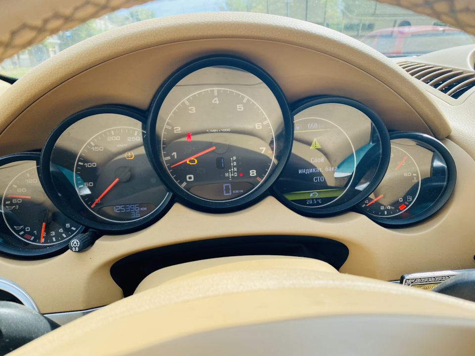 Замена мембраны и масла ДВС. Сбой индикац. бака СТО Порше Кайен 3,6 958 ...