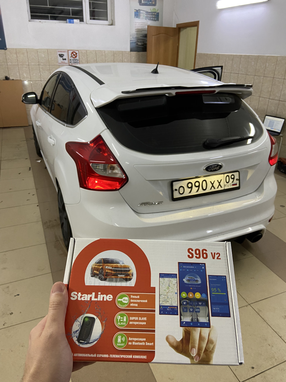 Установка сигналки Старлайн s96 — Ford Focus Hatchback III, 1,6 л, 2013 ...