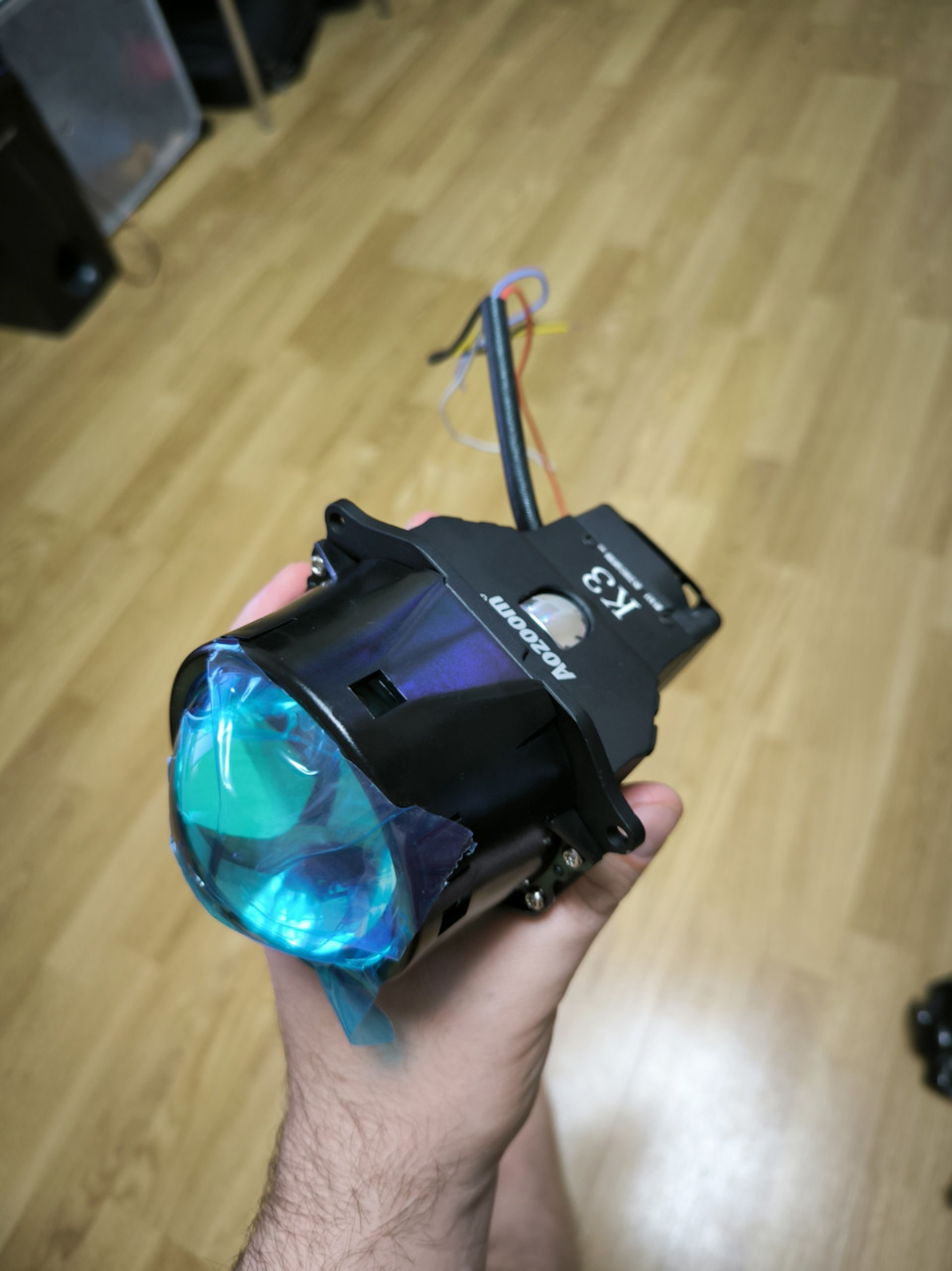 Установка линз Aozoom K3 — Nissan Qashqai (1G), 2 л, 2010 года ...