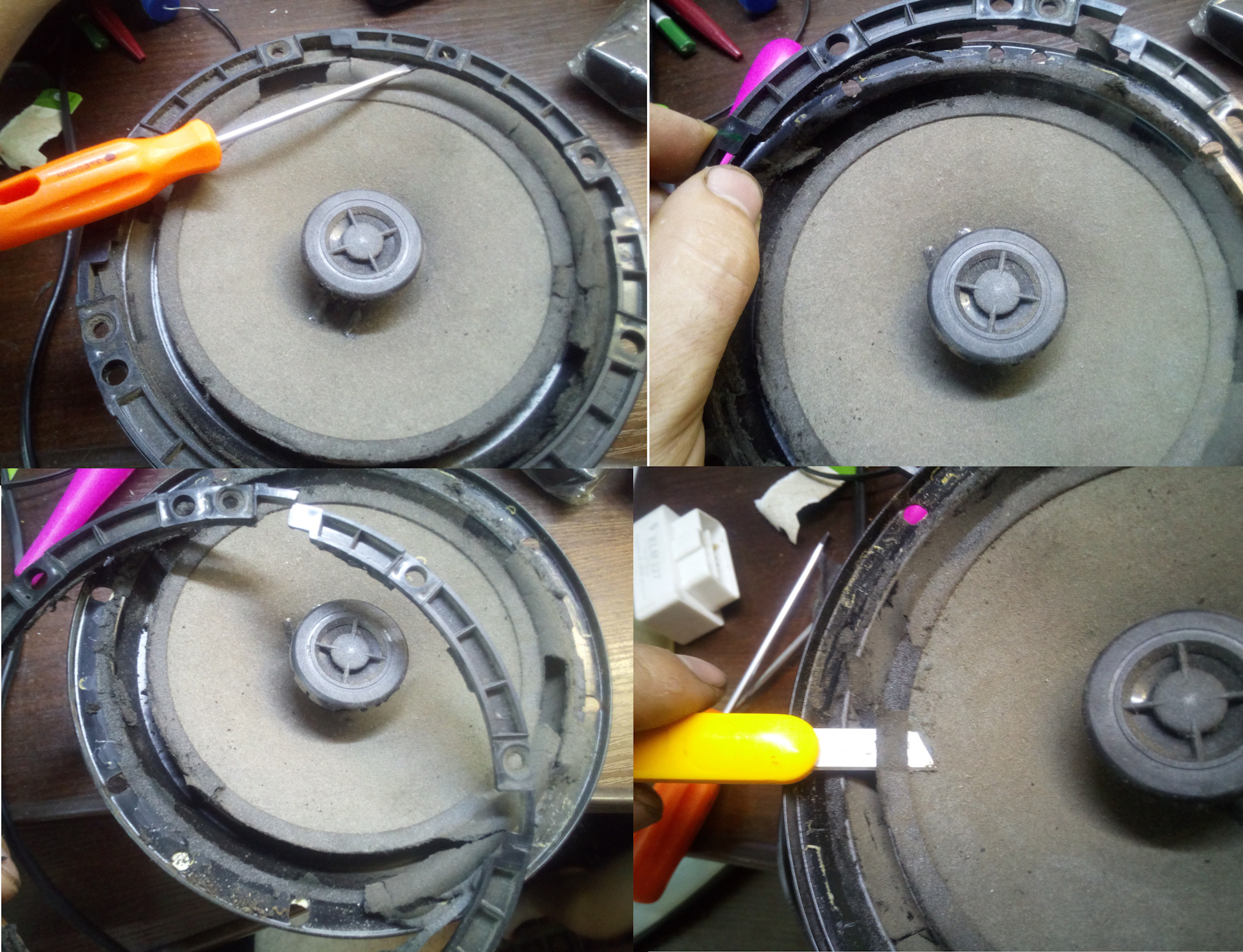 вмятина на динамике. динамики для колонок. как выровнять динамик. как выровнять динамик. динамики помялись.