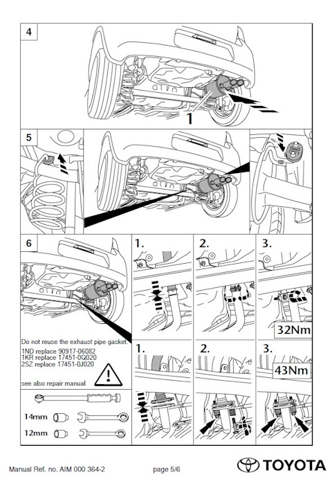 174510J020 Уплотнительное кольцо, труба выхлопного газа TOYOTA LEXUS ...