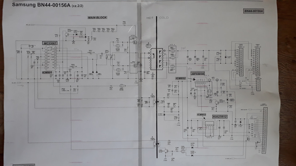 Samsung le32c630k1w схема