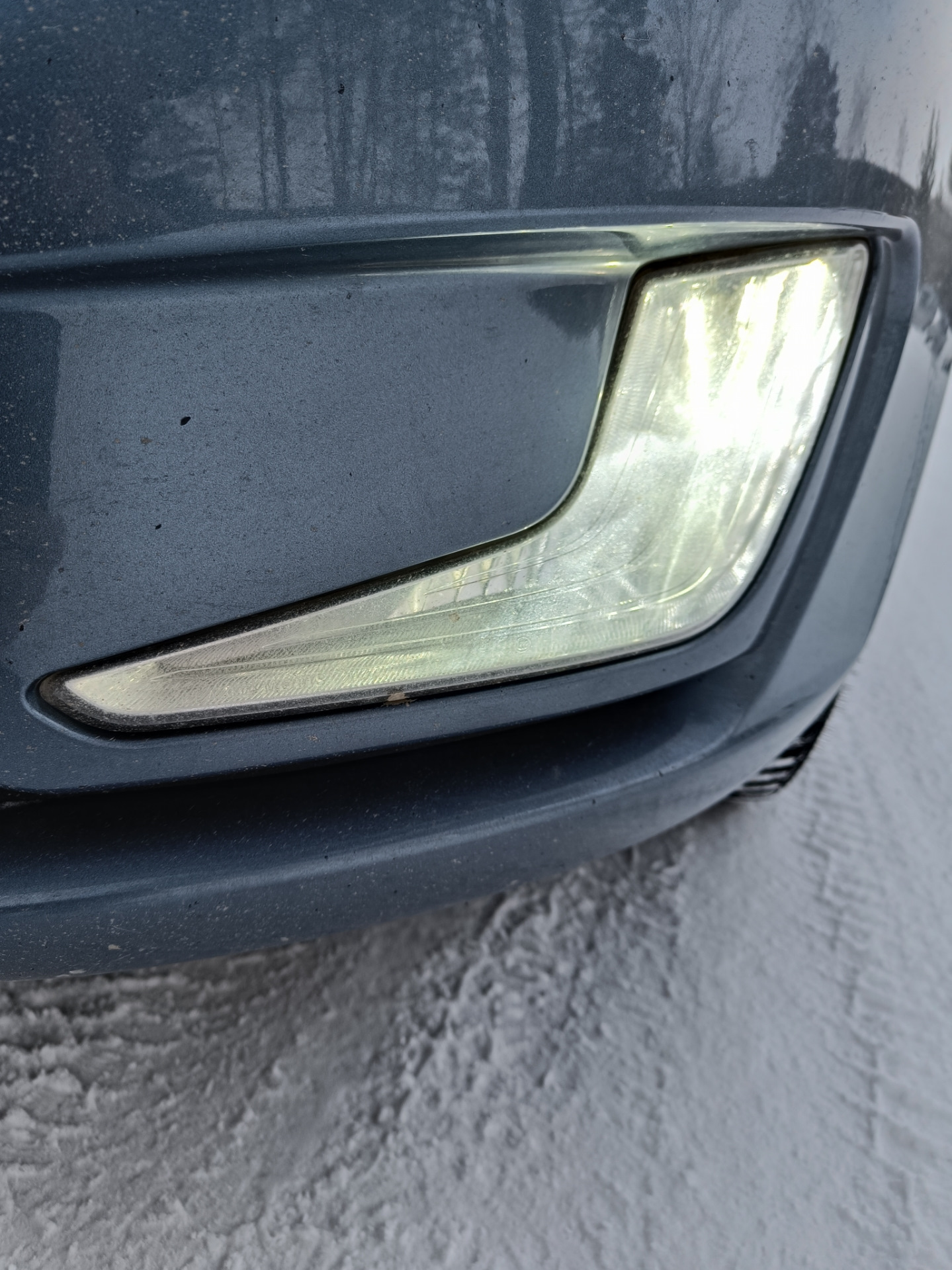 105. LED лампы в ПТФ Optima qvant h11. 182672 км — KIA Rio (3G), 1,6 л