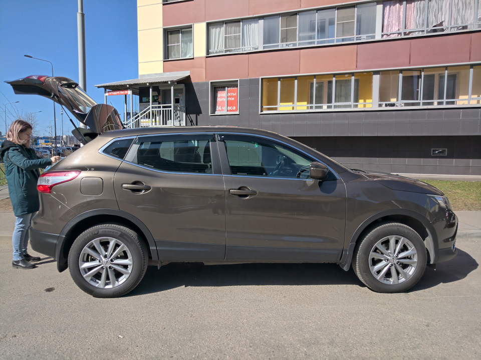 Новые летние шины и диски — Nissan Qashqai (2G), 2 л, 2014 года ...