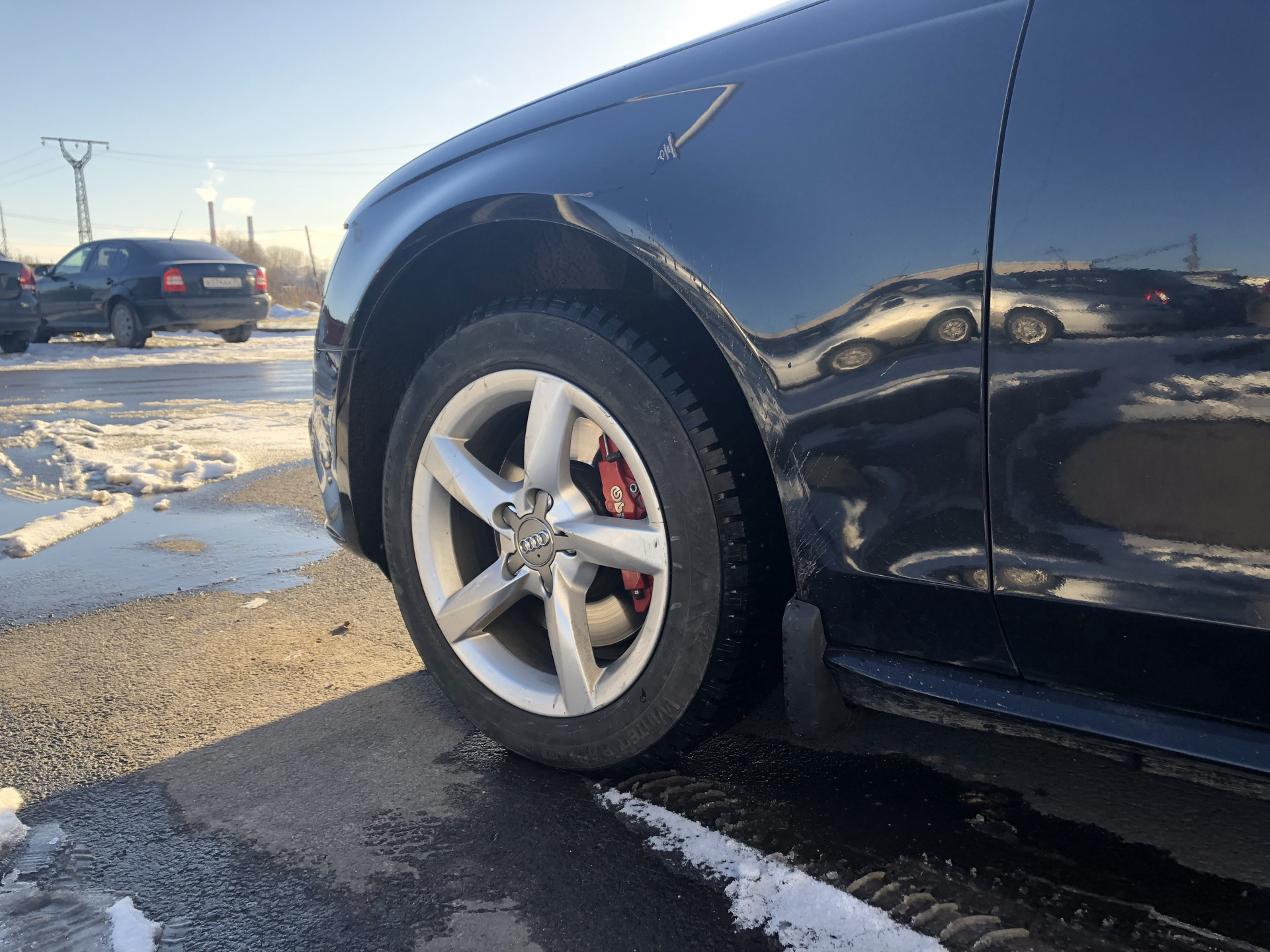 Брызговики — Audi A4 (B8), 1,8 л, 2008 года | аксессуары | DRIVE2