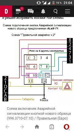 Схема аварийки приора