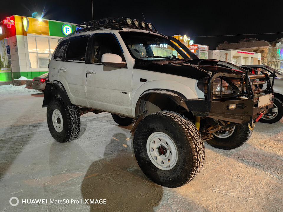 Установка зимних 35" шин на ниву — Chevrolet Niva (1G), 1,7 л, 2012 ...