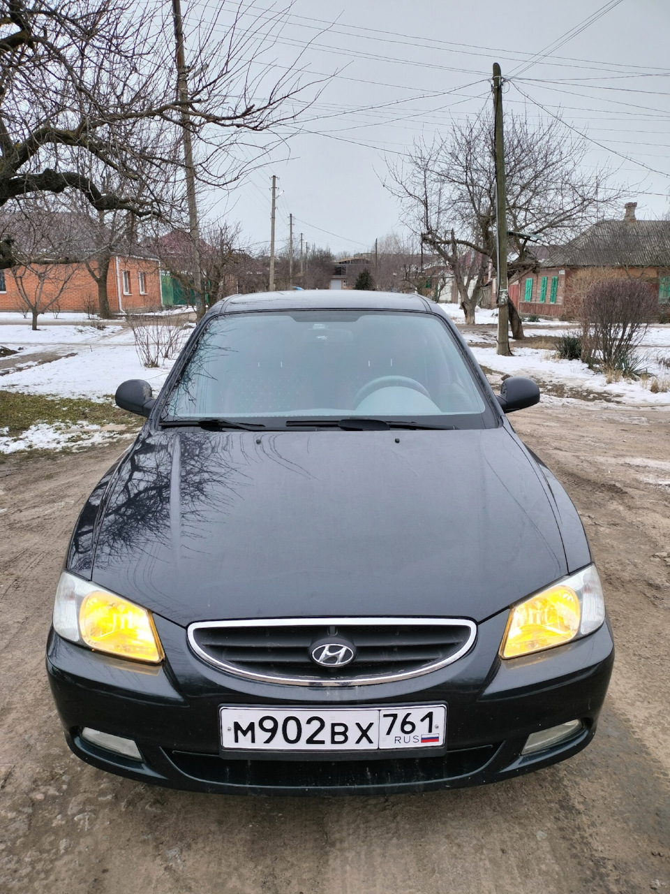 Замена решетки радиатора — Hyundai Accent (2G), 1,5 л, 2009 года | тюнинг |  DRIVE2