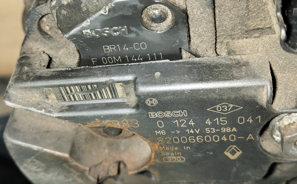 F00M144111 Регулятор напряжения генератора BOSCH | Запчасти на DRIVE2