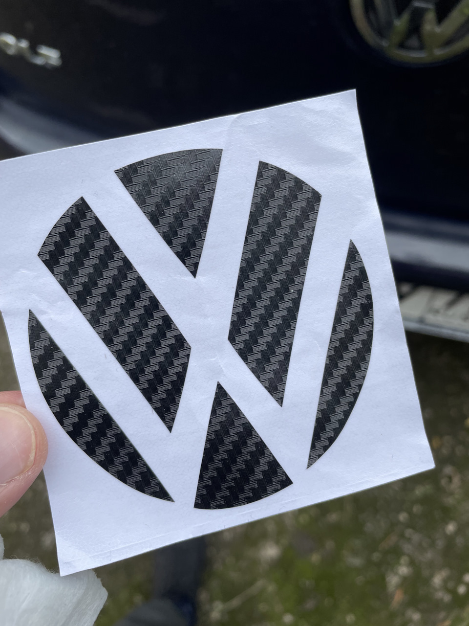Наклейка на задний логотип — Volkswagen Golf Mk5, 1,6 л, 2008 года ...