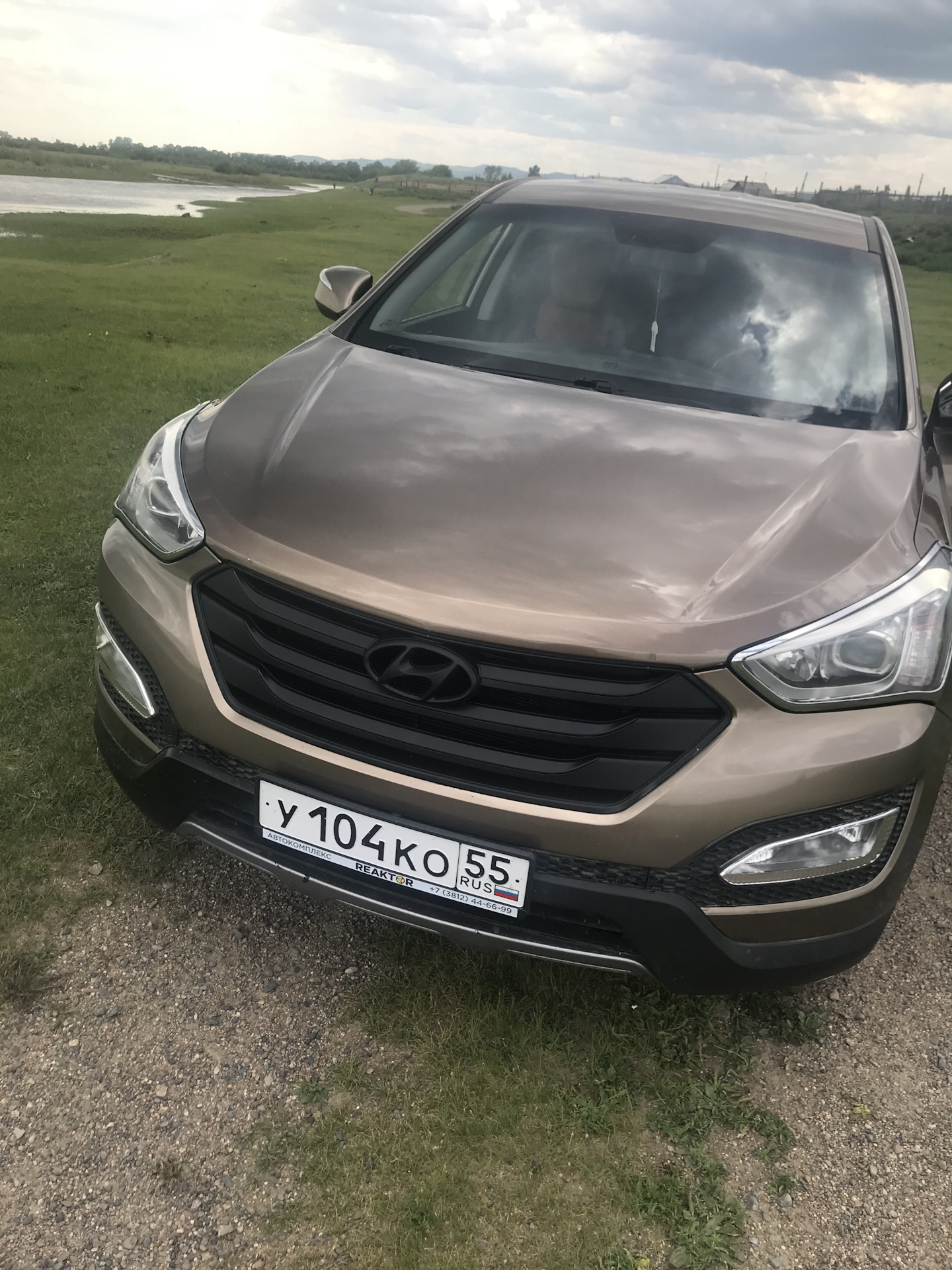 Покраска решетки радиатора — Hyundai Santa Fe (3G), 2,4 л, 2013 года ...
