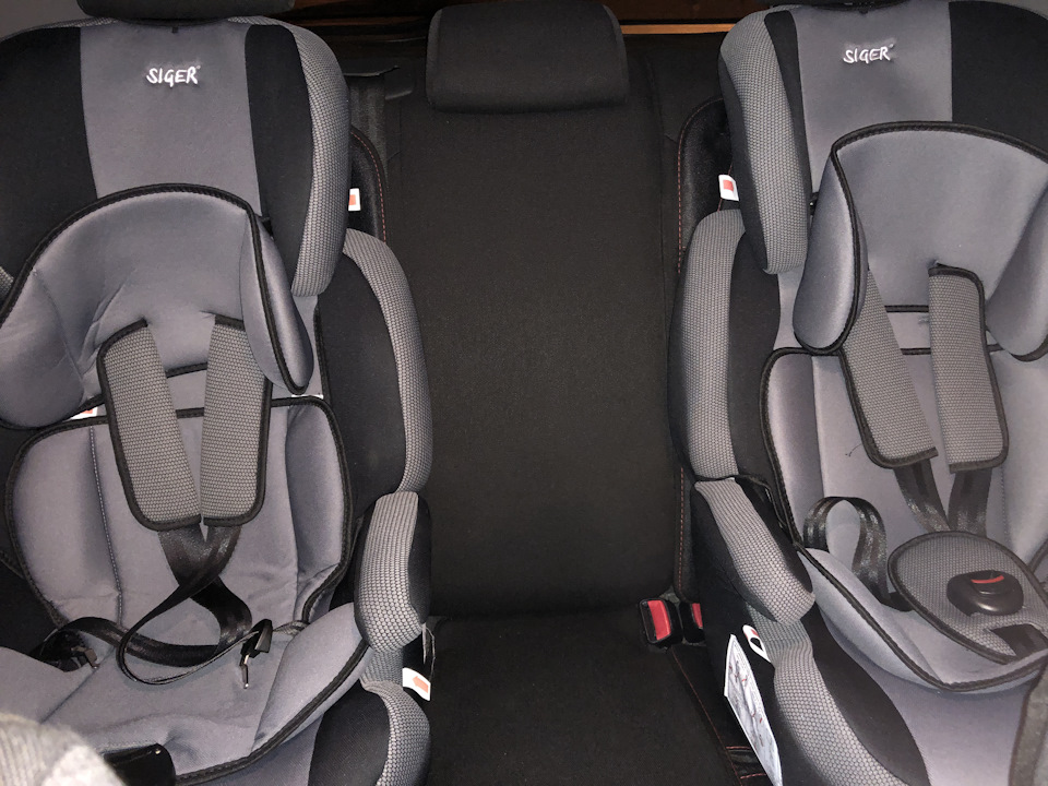 Два автокресла Siger Star ISOFIX — KIA Ceed (1G)
