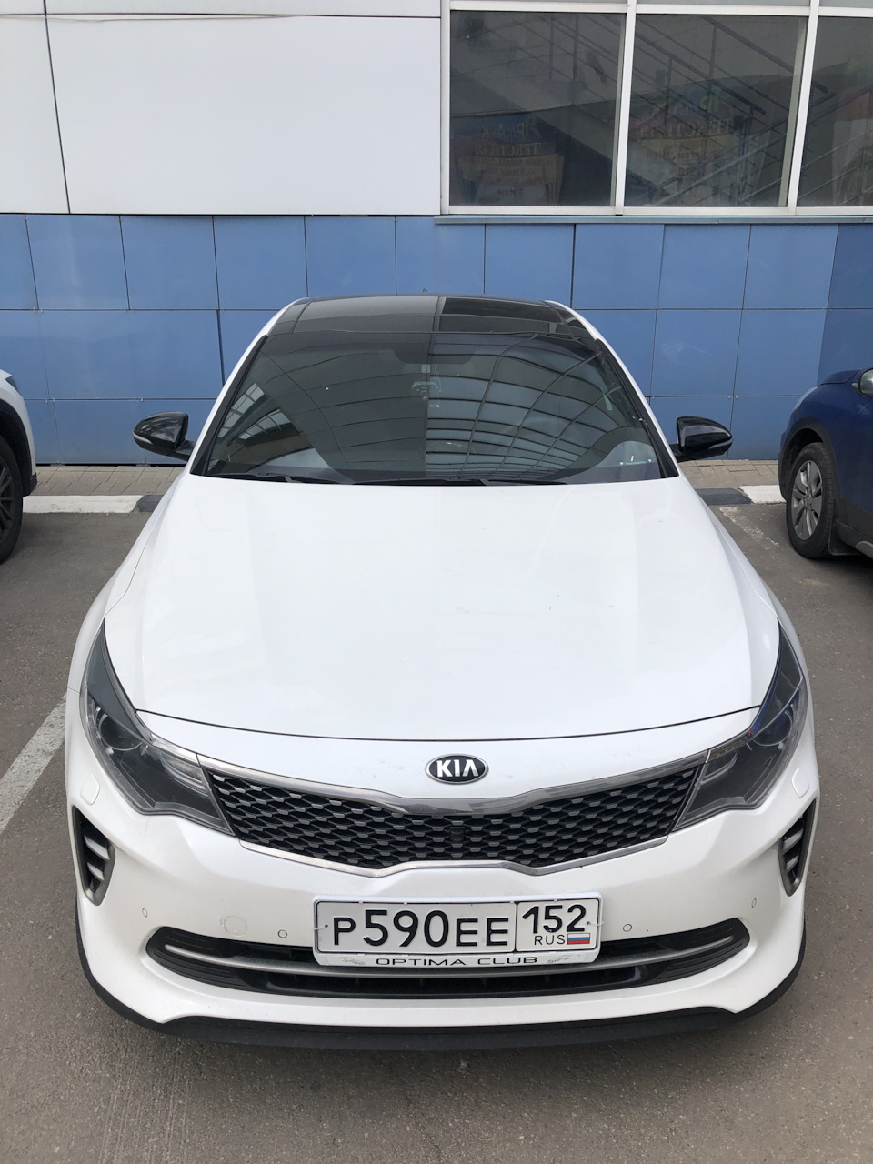 Черное на белом :) Затянул зеркала — KIA Optima (4G), 2,4 л, 2016 года |  своими руками | DRIVE2