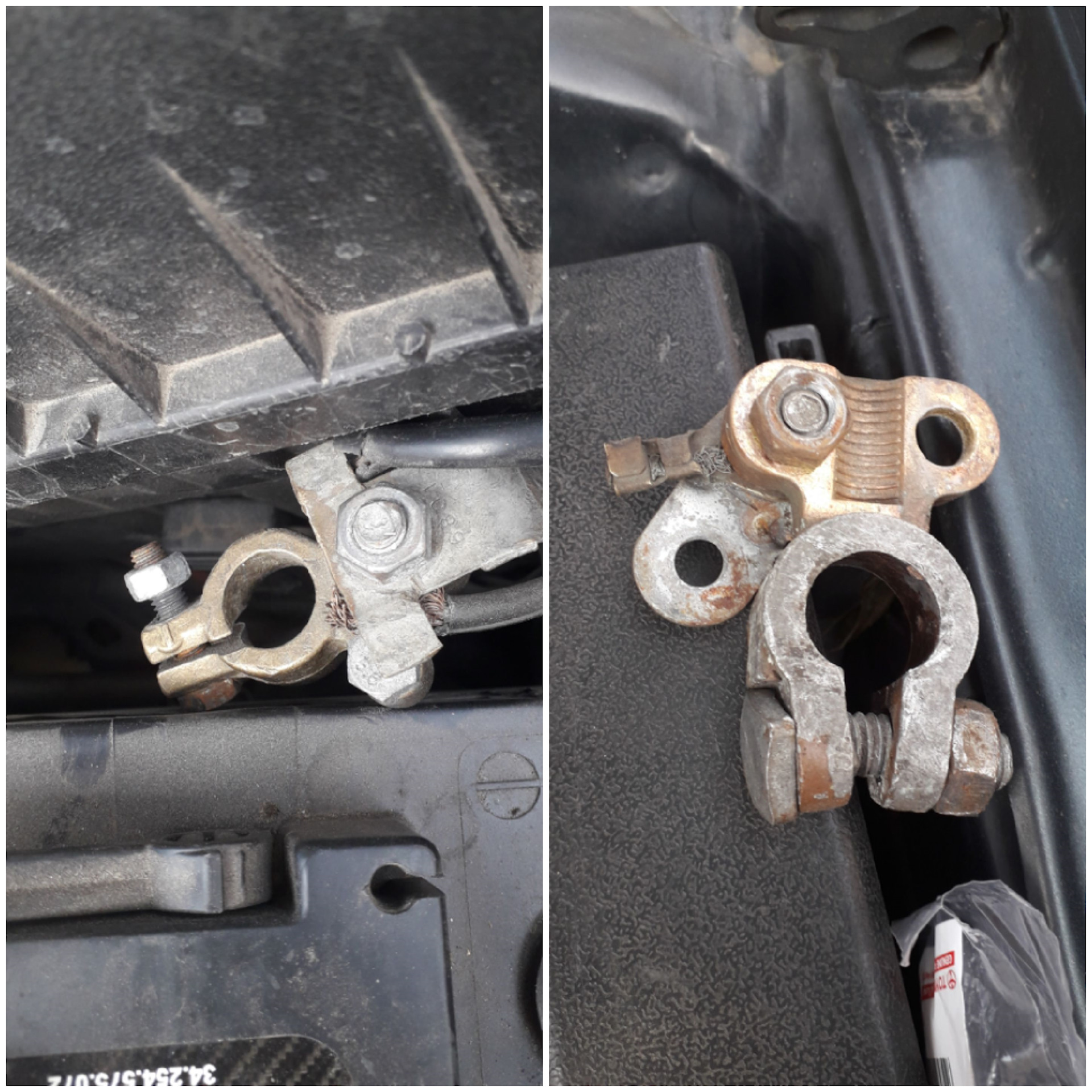 Замена клемм аккумулятора — Toyota Camry (XV20), 3 л, 1997 года ...