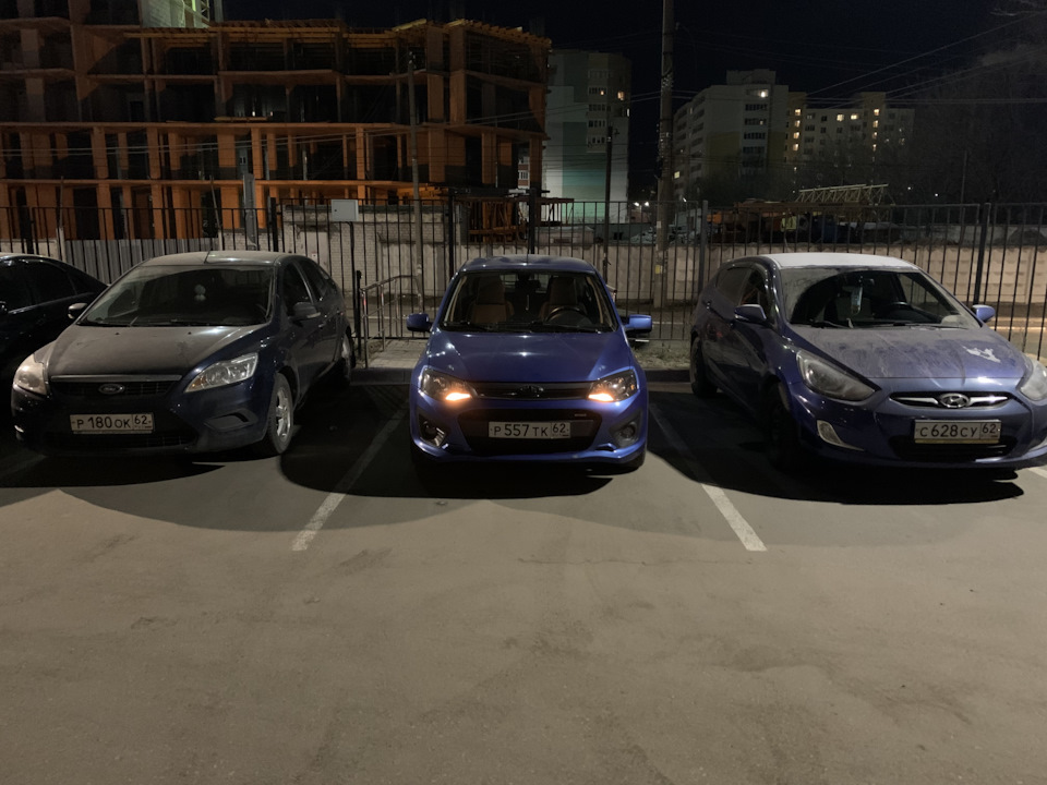 Диоды в габариты (ДХО) и лампы ближнего света — Lada Калина Спорт (2G ...