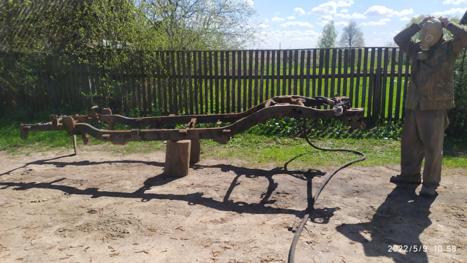 Пескоструйная обработка рамы Опель Фротеры б (часть 2) — DRIVE2