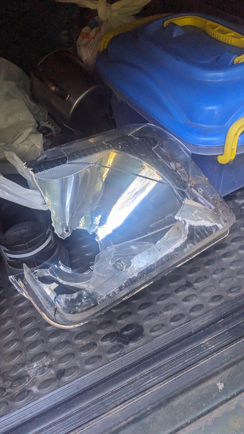 Удаление фары бревном — Land Rover Discovery II, 2,5 л, 1999 года ...