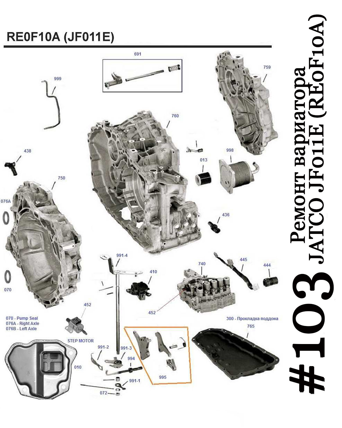 Ремонт вариатора JATCO JF011E (RE0F10A)… — Nissan Qashqai (1G), 2 л, 2007  года | визит на сервис | DRIVE2