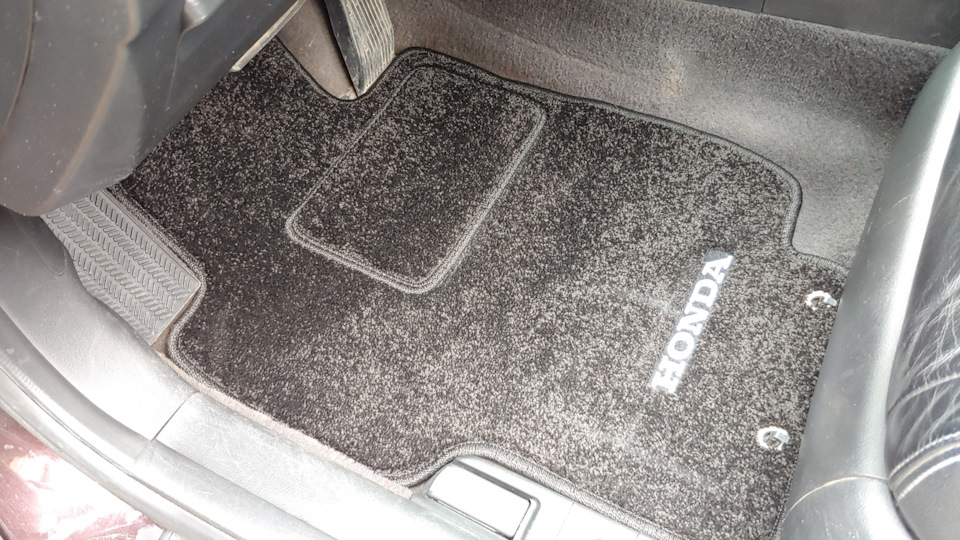 Купил ворсовые коврики — Honda Accord (7G), 2,4 л, 2006 года ...