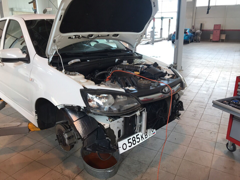 №8. Замена комплекта ремня ГРМ и тп… — Lada Калина Спорт (2G), 1,6 л ...