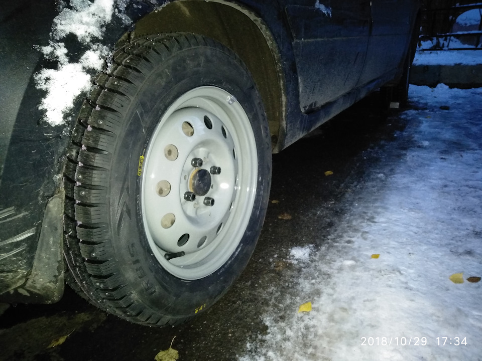 8.Сезонные радости, день жестянщика! — Lada Гранта Лифтбек (1G), 1,6 л ...