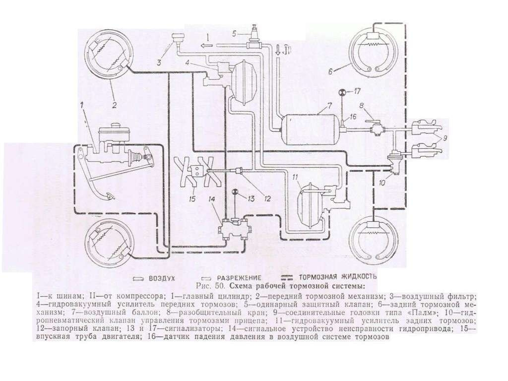 Схема подключения вакуума газ 66