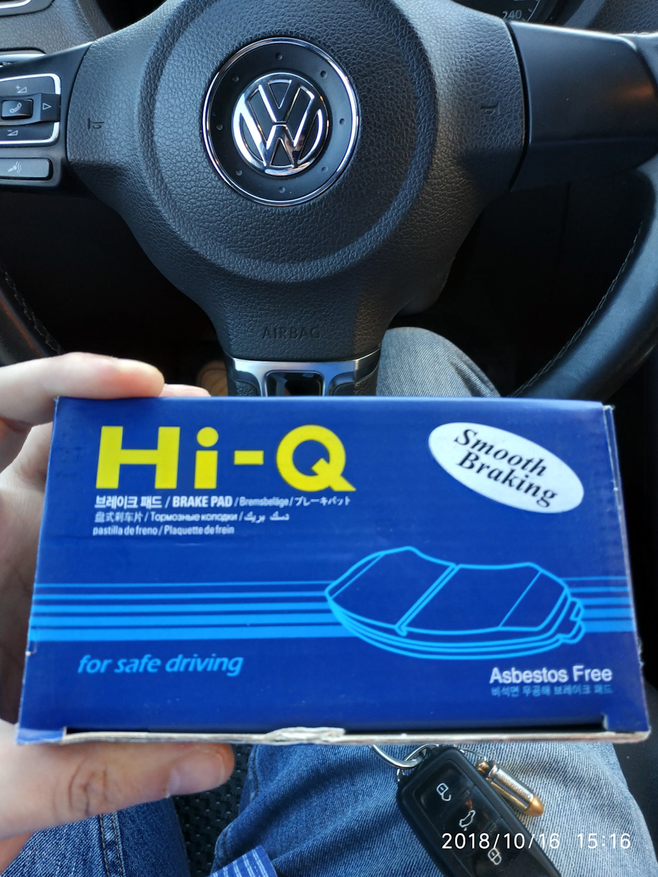 Замена колодок — Volkswagen Polo Sedan, 1,6 л, 2012 года | визит на ...