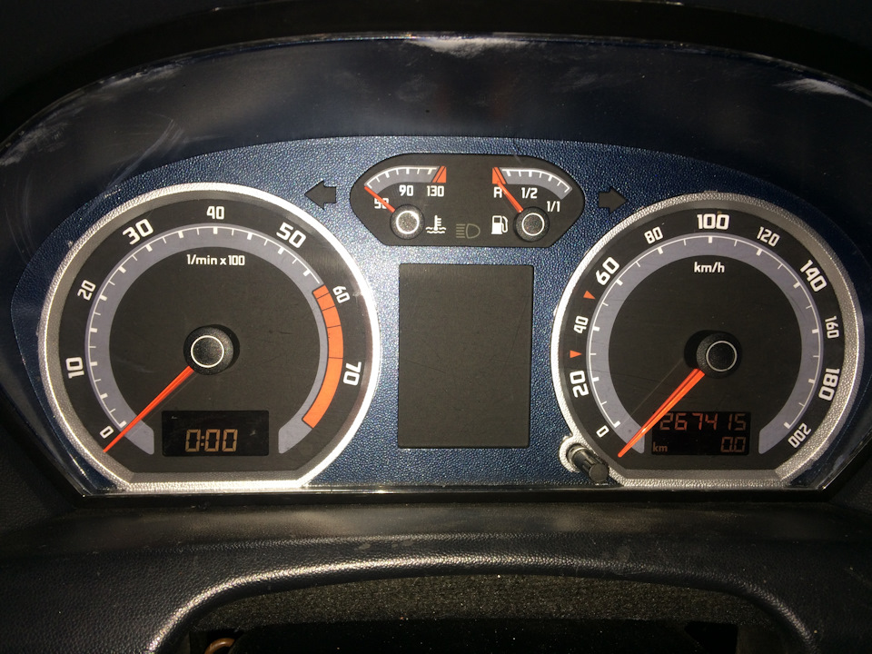 Окончательный вид без подсветки . — Skoda Fabia Combi Mk1