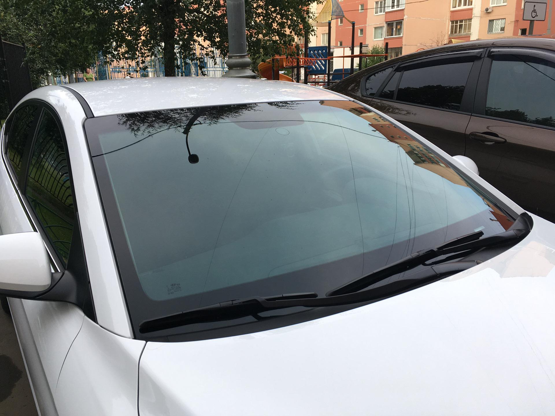 Атермалка + тонировка — Hyundai Elantra (6G), 2 л, 2018 года | другое ...