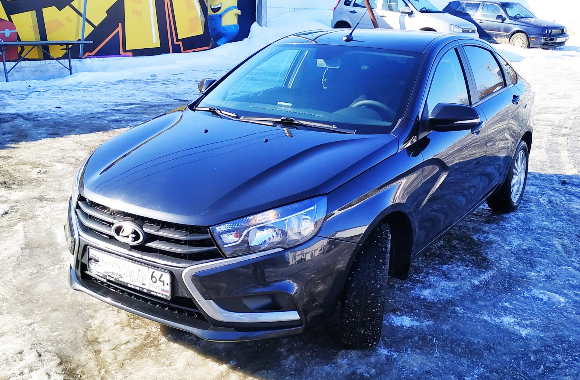 Lada Vesta черная Жемчужина